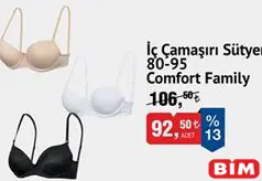 COMFORT FAMİLY İÇ ÇAMAŞIRI SÜTYEN 80-95